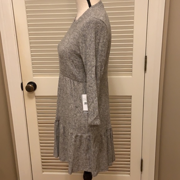 Max + Ash Sweater Dress with a Flounce Hem in Mocha Black, Size Medium, NWT - Picture 7 of 15